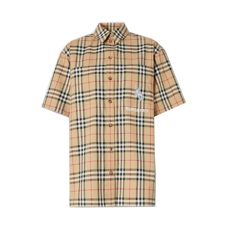 Burberry 格子襯衫-女裝-8032393-1002