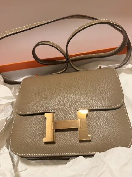 Hermes constance 19 大象灰 Epsom皮 玫瑰金扣