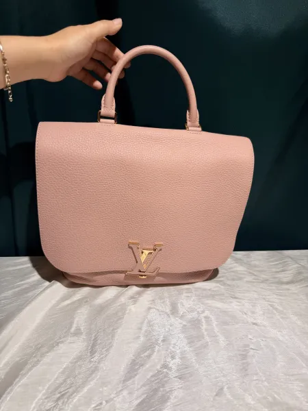 LV Volta 粉色牛皮手提包