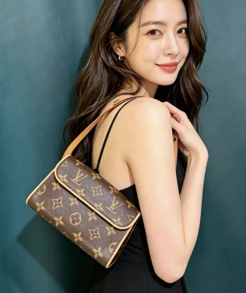 LV 中古老花腰包 S码