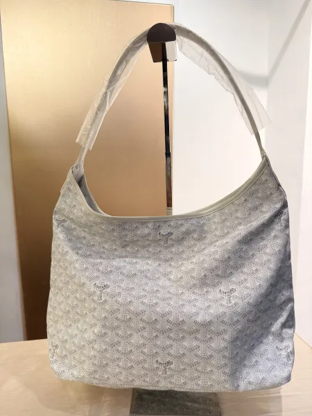Goyard白色hobo單肩包